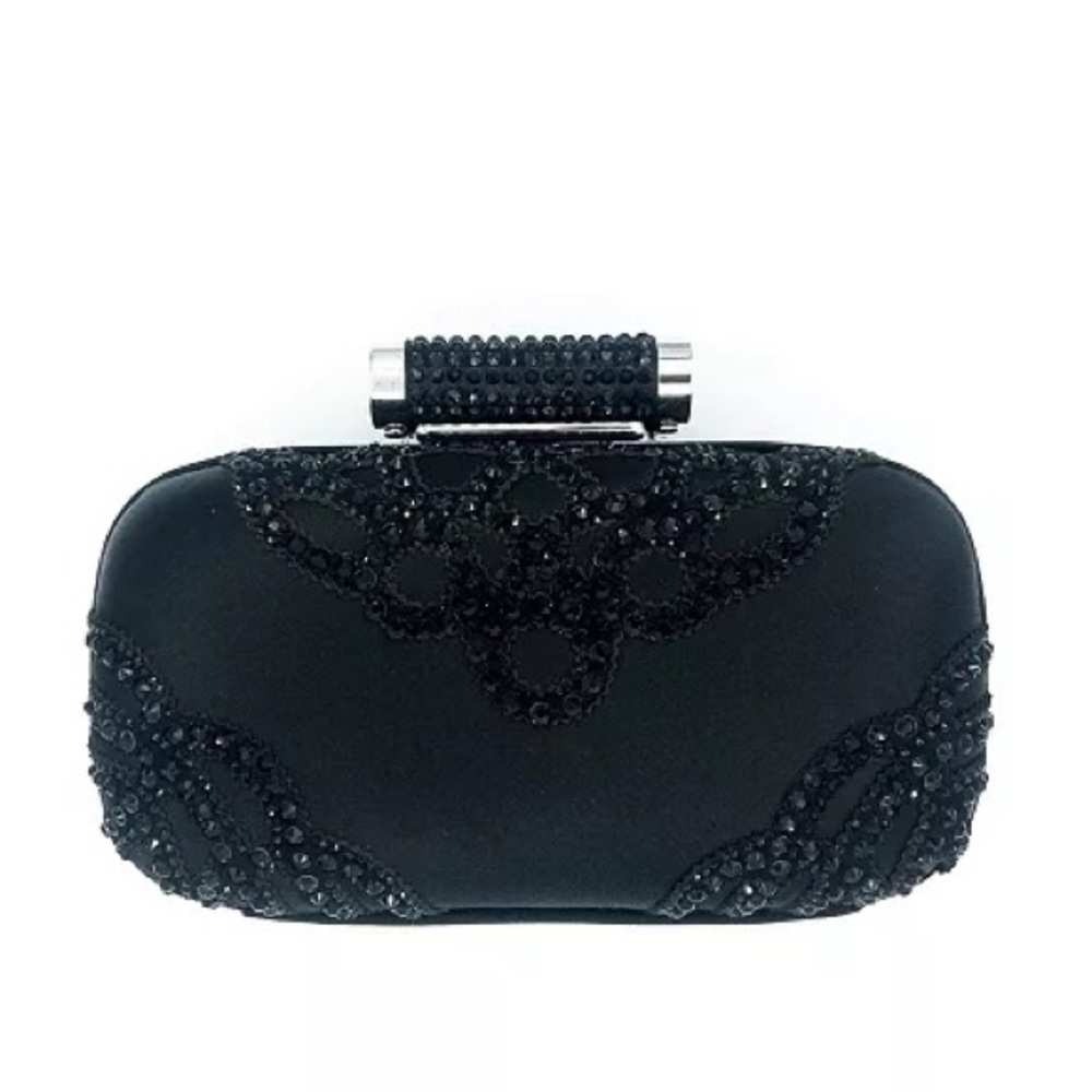 [FREE SHIP🚚] Badgley Mischka Black Clutch Purse NWT